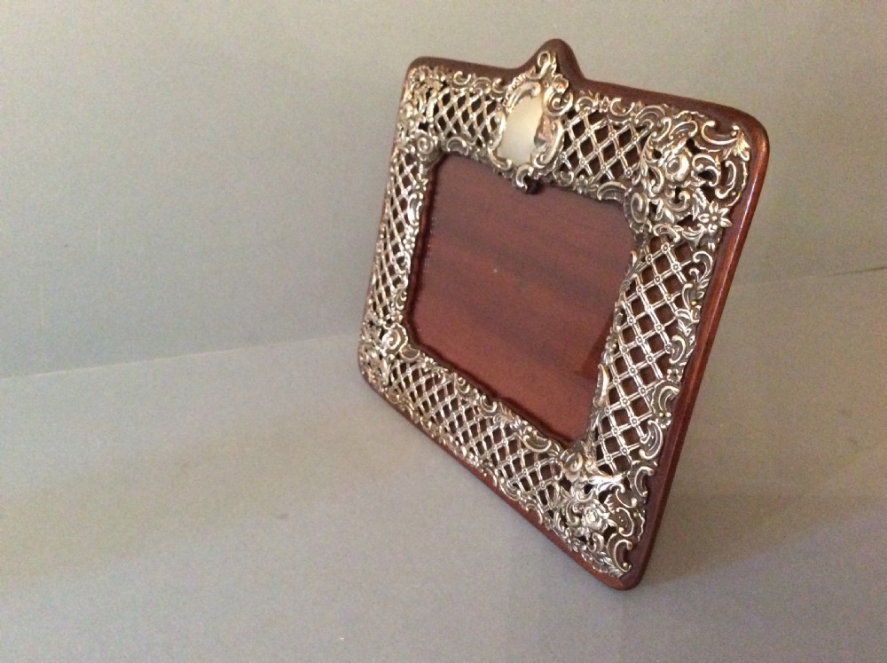 Antique Solid Silver Landscape Photo Frame View III