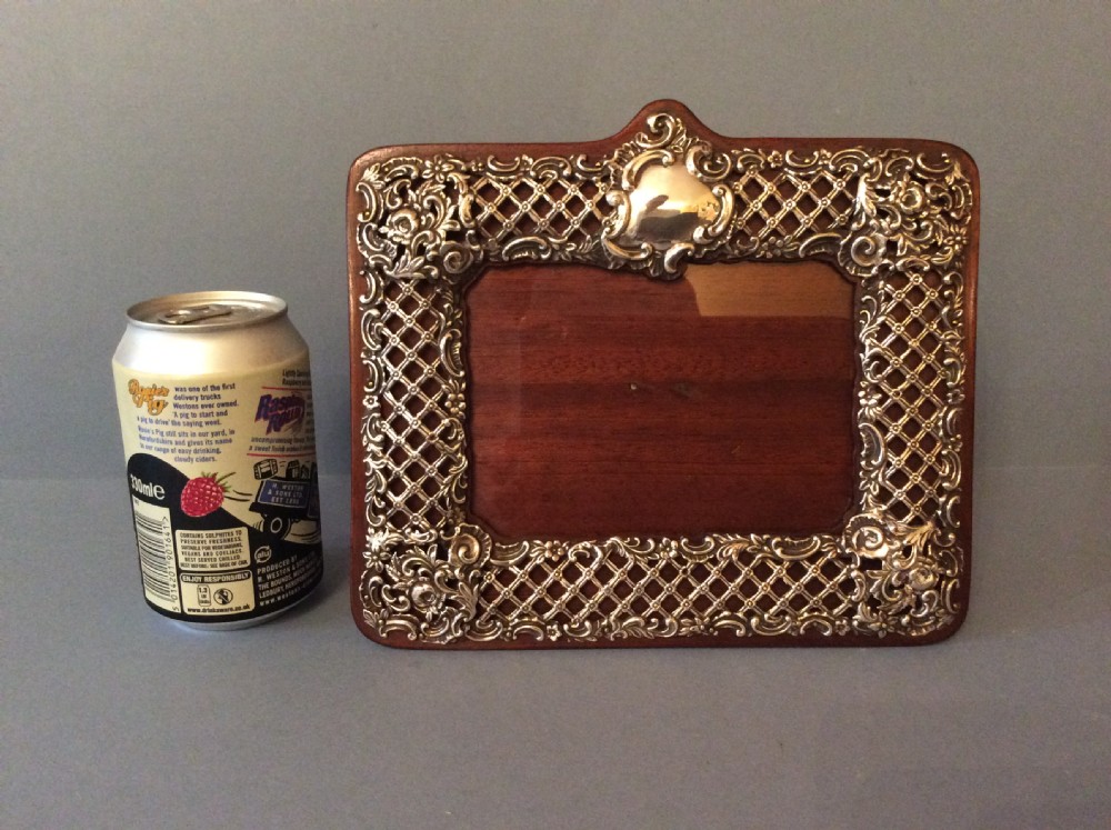 Antique Solid Silver Landscape Photo Frame View V