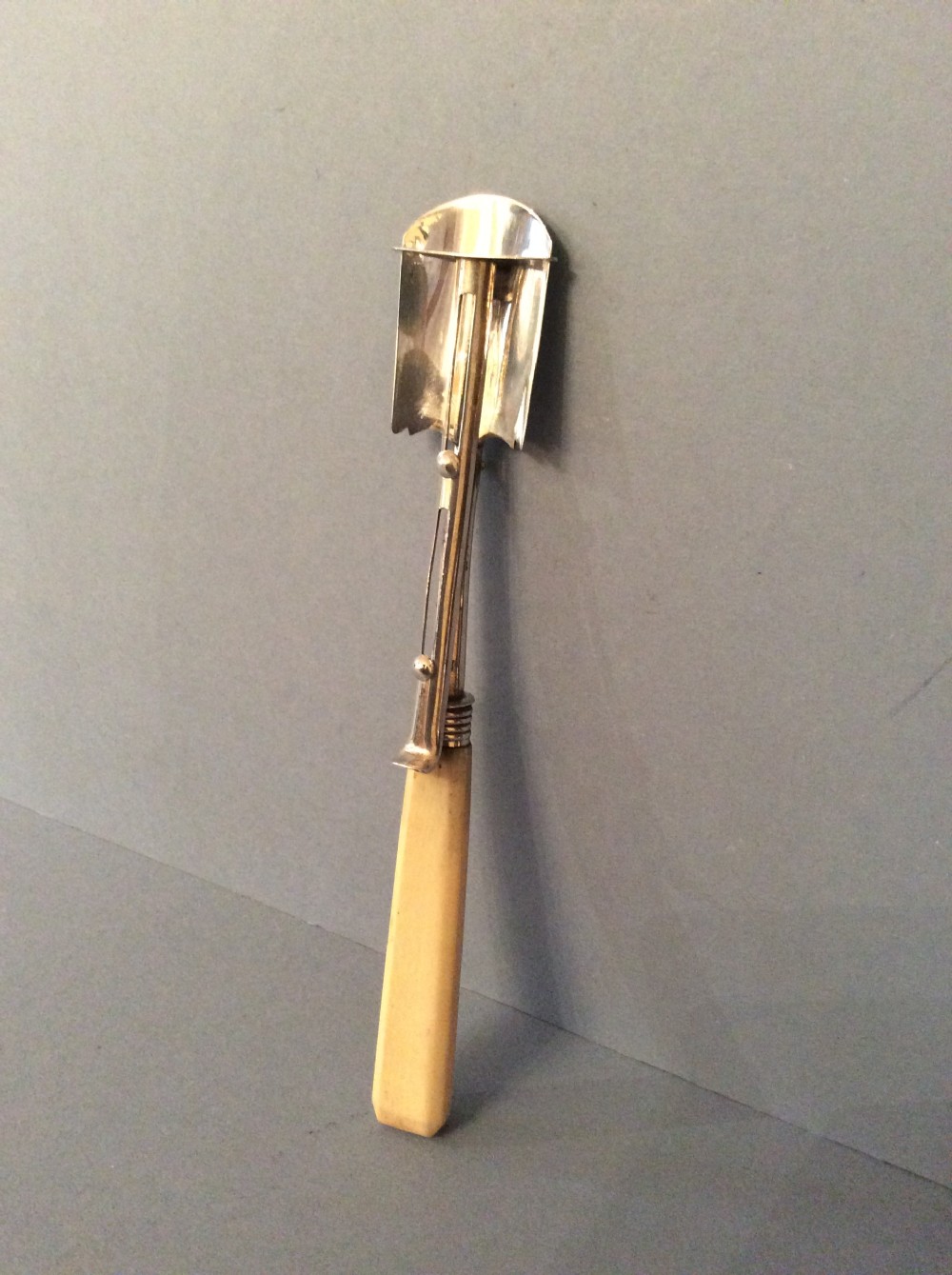 Antique Georgian Silver Stilton Scoop with Slider - Pemberton View II
