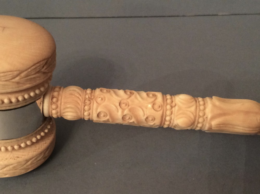 Antique Georgian Ivory Gavel - House of Lords/Cambridge University View V
