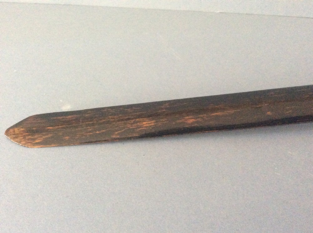 Antique Pewter-Handled Wooden Page Turner View IV