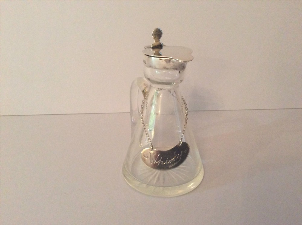 Antique Solid Silver Lidded Whisky Noggin