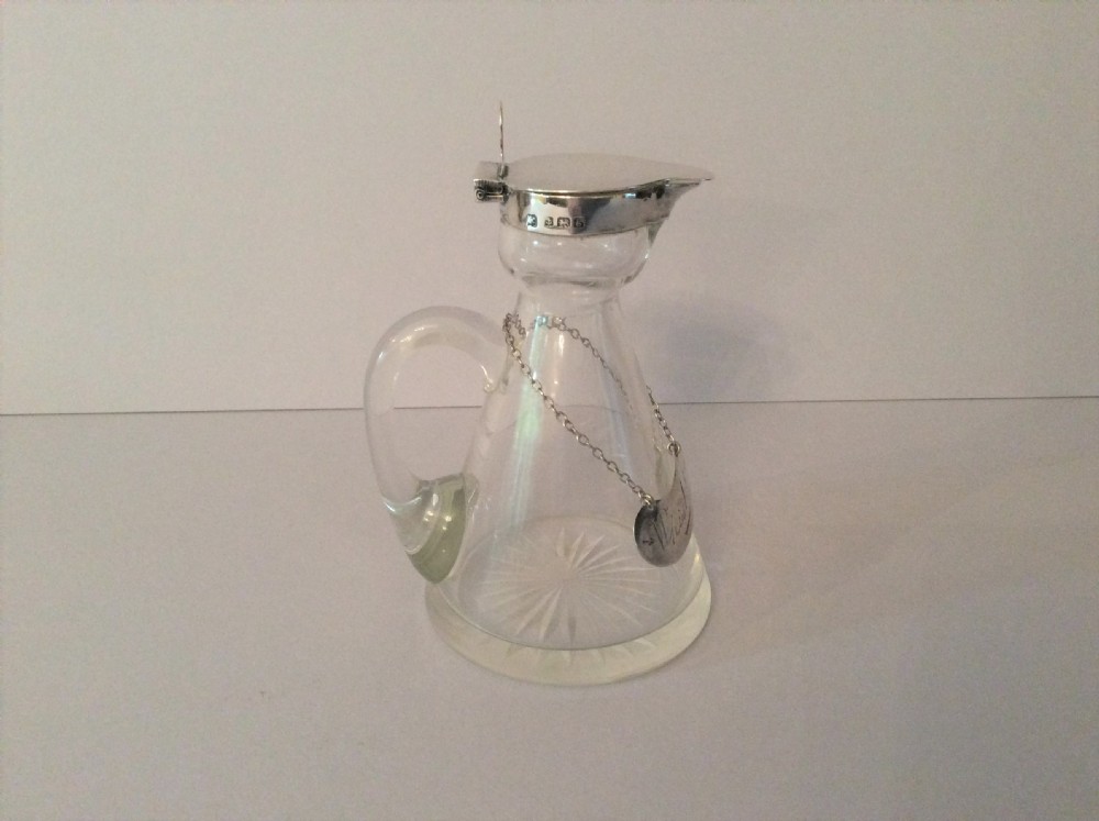 Antique Solid Silver Lidded Whisky Noggin View II
