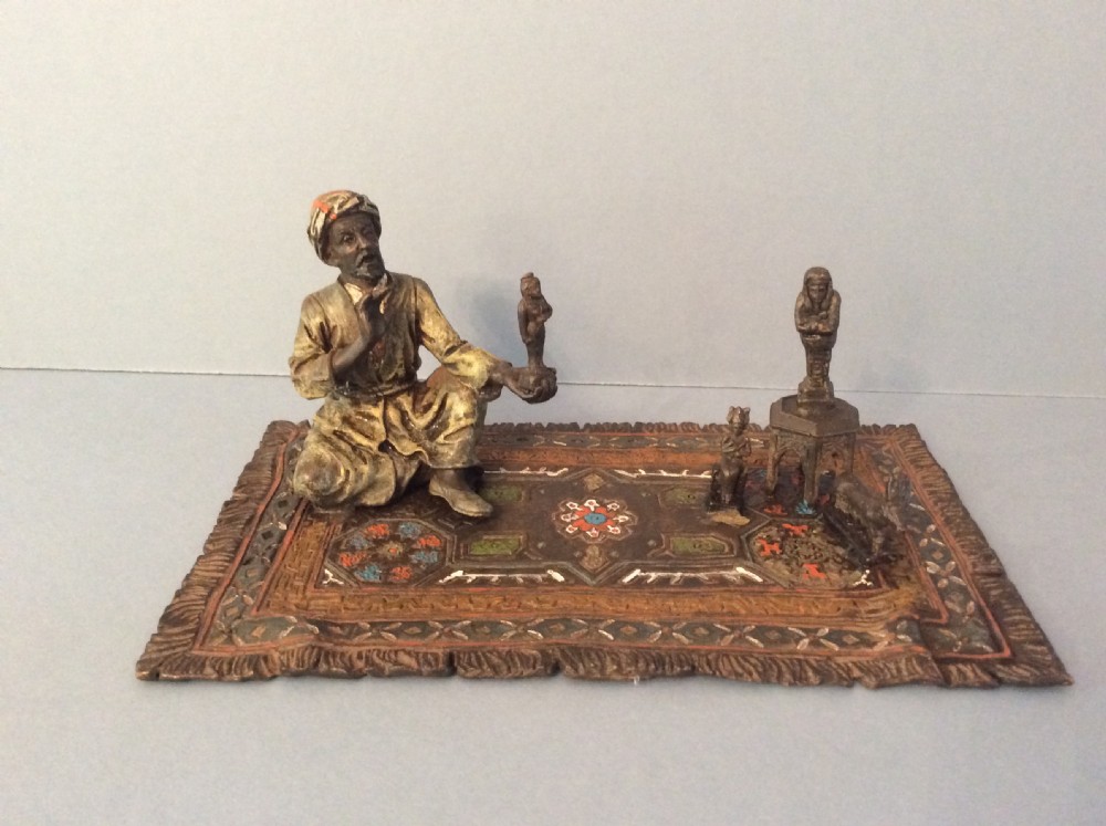 Antique Bergman Bronze - Seated Trader