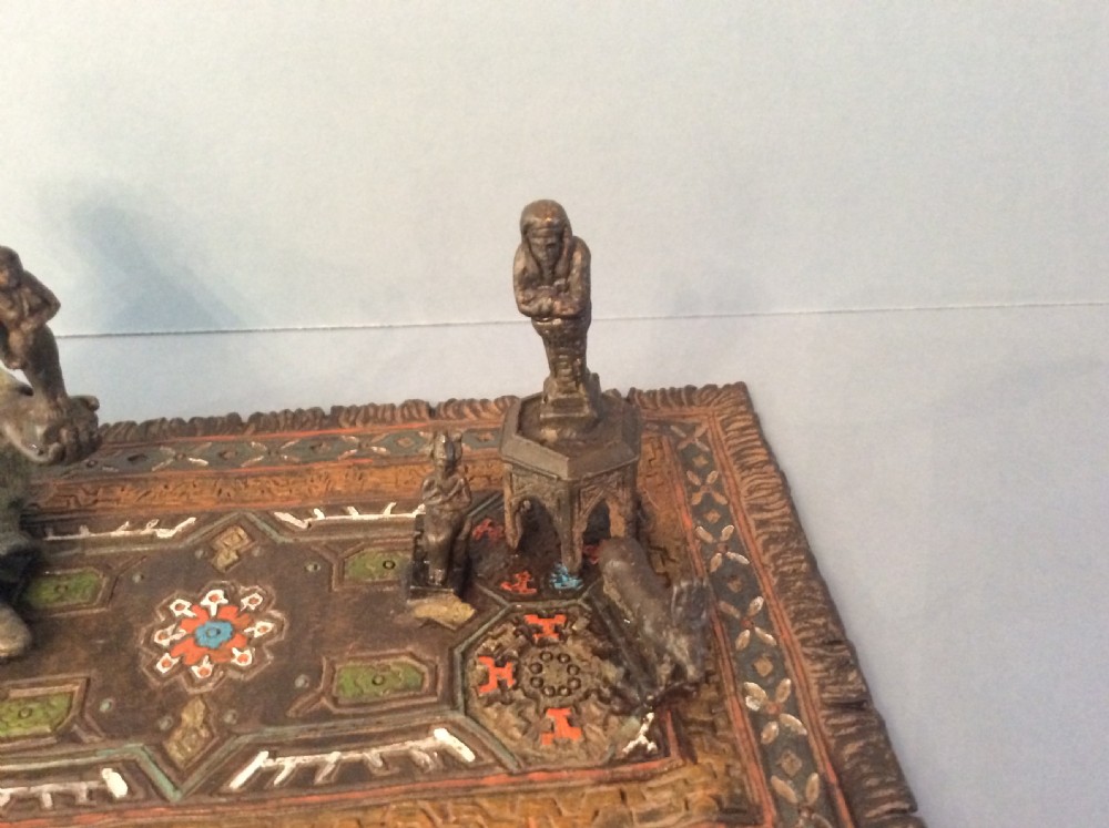 Antique Bergman Bronze - Seated Trader View III