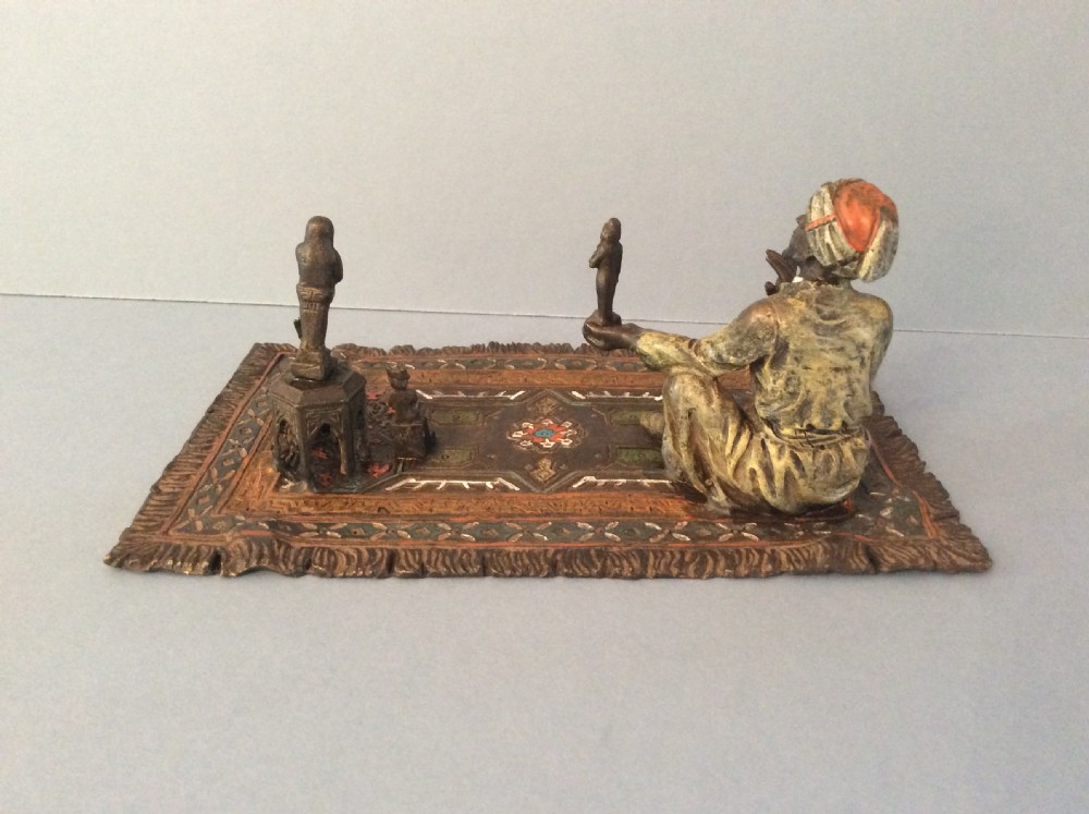 Antique Bergman Bronze - Seated Trader View IV