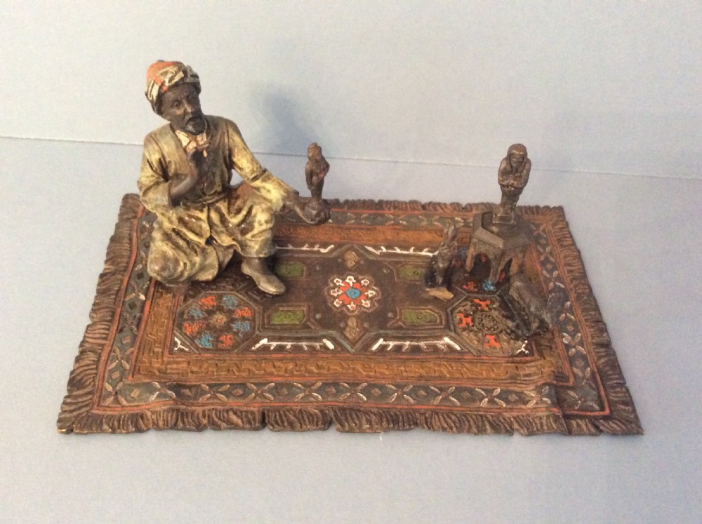 Antique Bergman Bronze - Seated Trader View VI