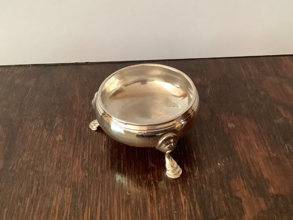 Pair of Antique Georgian Solid Silver Salts 1763 View V