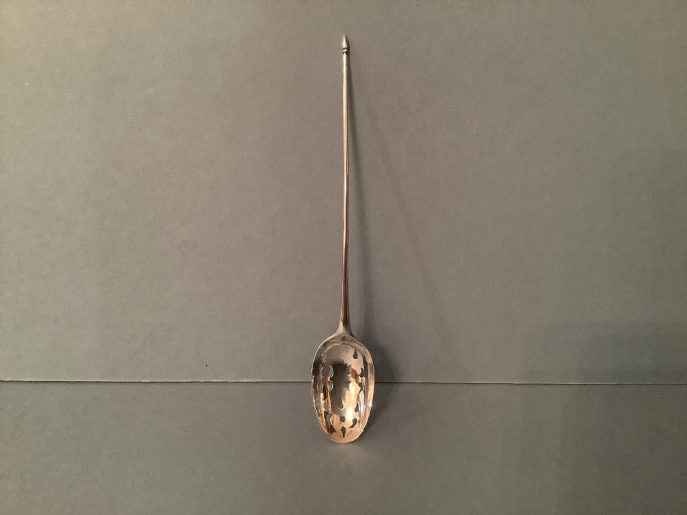 Antique Georgian Solid Silver Mote Spoon
