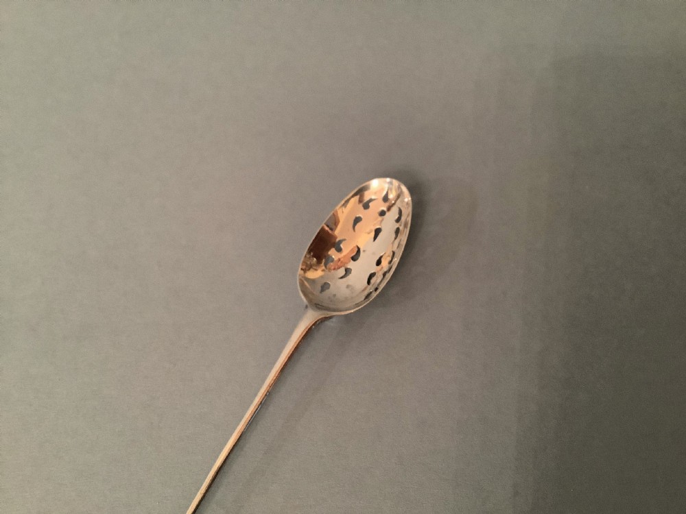Antique Georgian Solid Silver Mote Spoon View IV