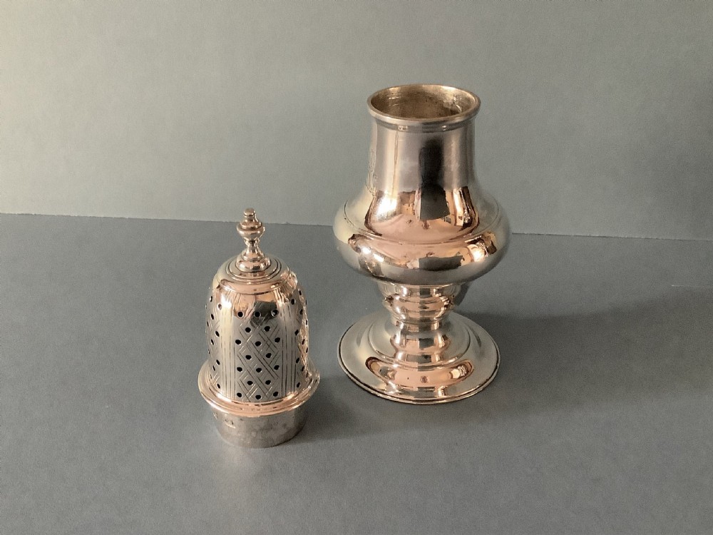 Antique George III Solid Silver Caster View III