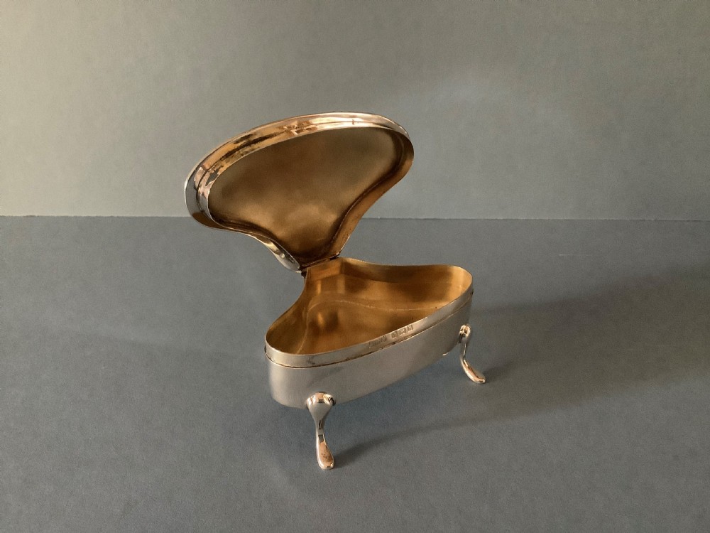 Antique Edwardian Solid Silver Jewellery Box