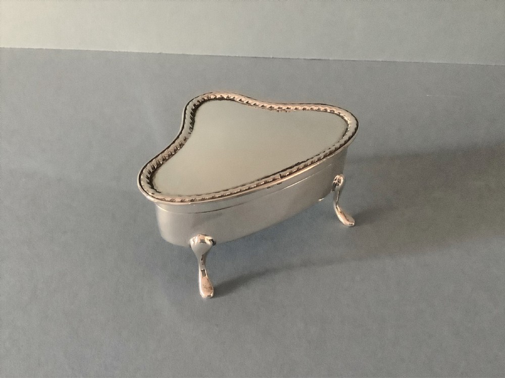 Antique Edwardian Solid Silver Jewellery Box View III