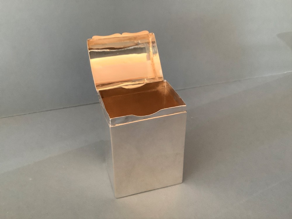 Antique Solid Silver Edwardian Card Box