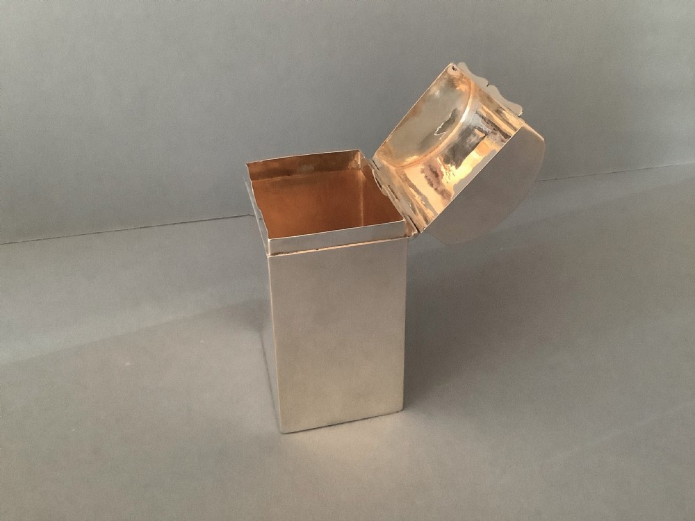 Antique Solid Silver Edwardian Card Box View II