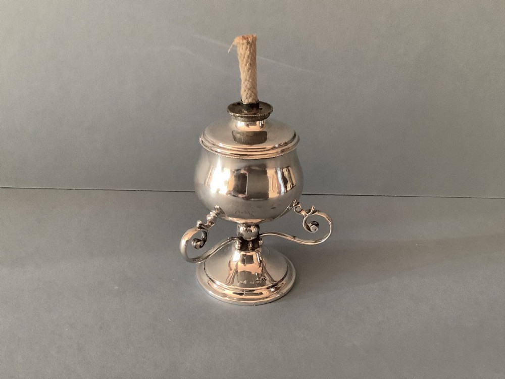 Antique Edwardian Solid Silver Table Lighter