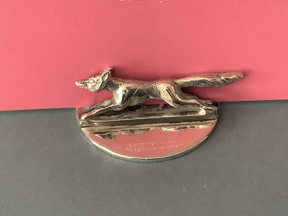 Antique Silver Menu Holders - Fox and Hounds View V