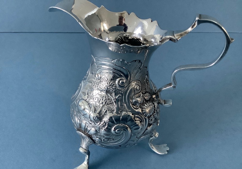 Antique George II Silver Jug View III