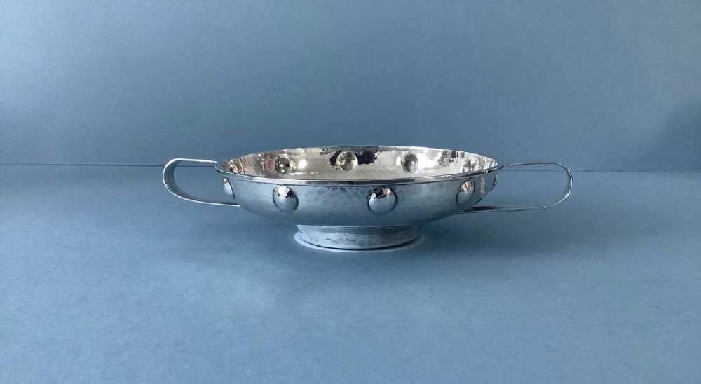 Antique Arts and Craft Silver Quaiche