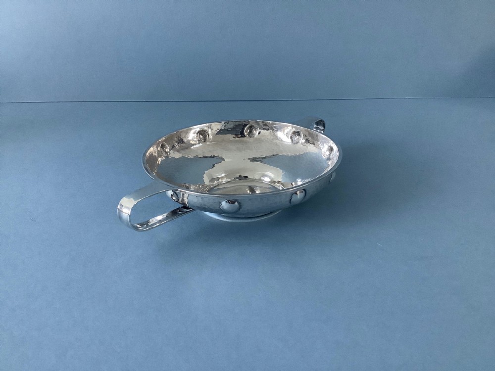Antique Arts and Craft Silver Quaiche View II