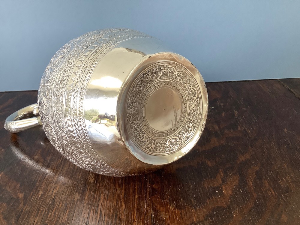 Victorian Glasgow Silver Claret Jug 1890 View VII