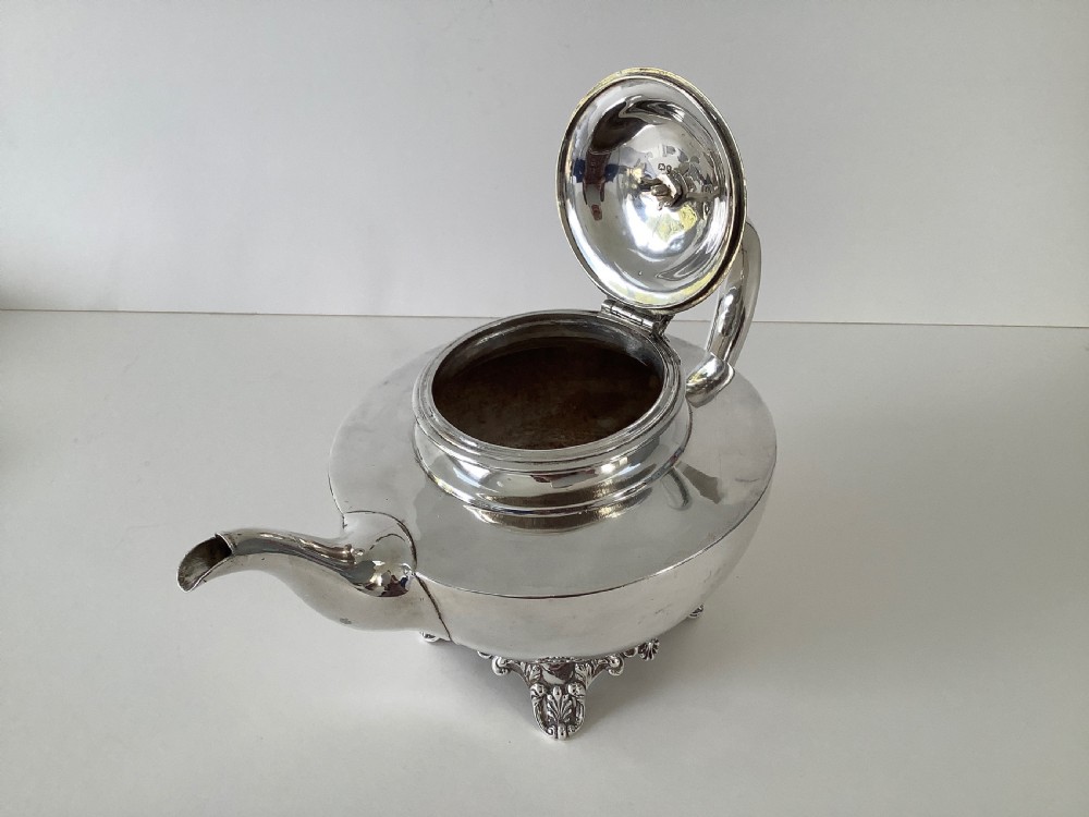 William IV Silver Teapot 1834 View III