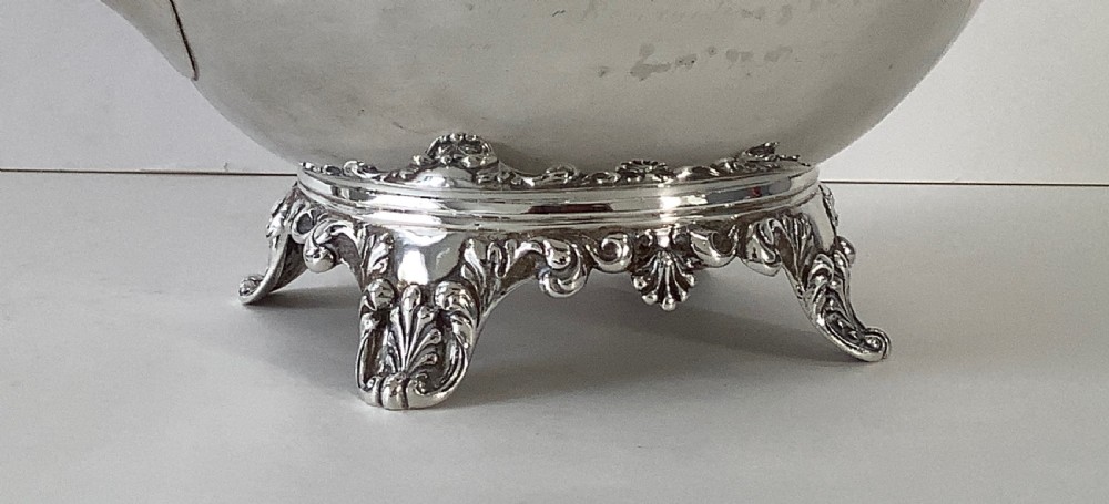 William IV Silver Teapot 1834 View VI