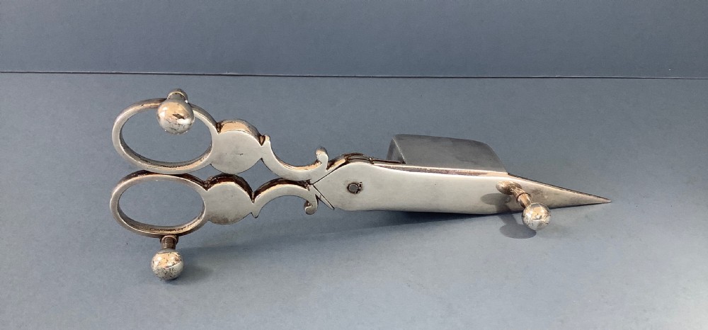 Georgian Old Sheffield Plate Candle Snuffers and Tray View III
