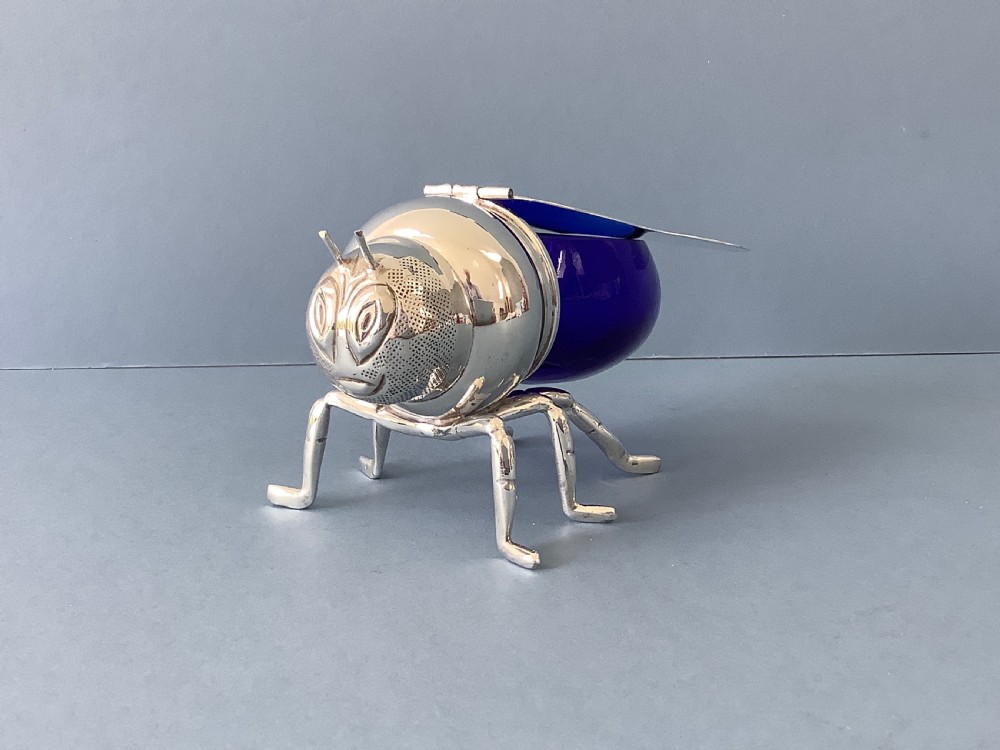 Silver Plated Novelty Bee Honey Pot