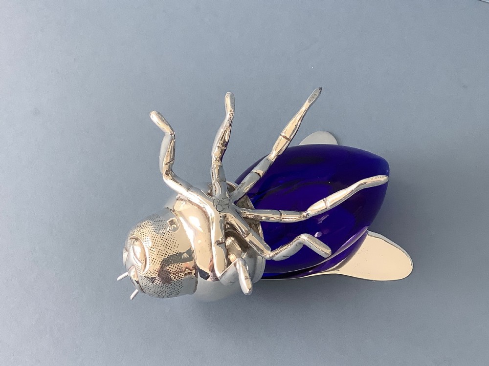 Silver Plated Novelty Bee Honey Pot View VII