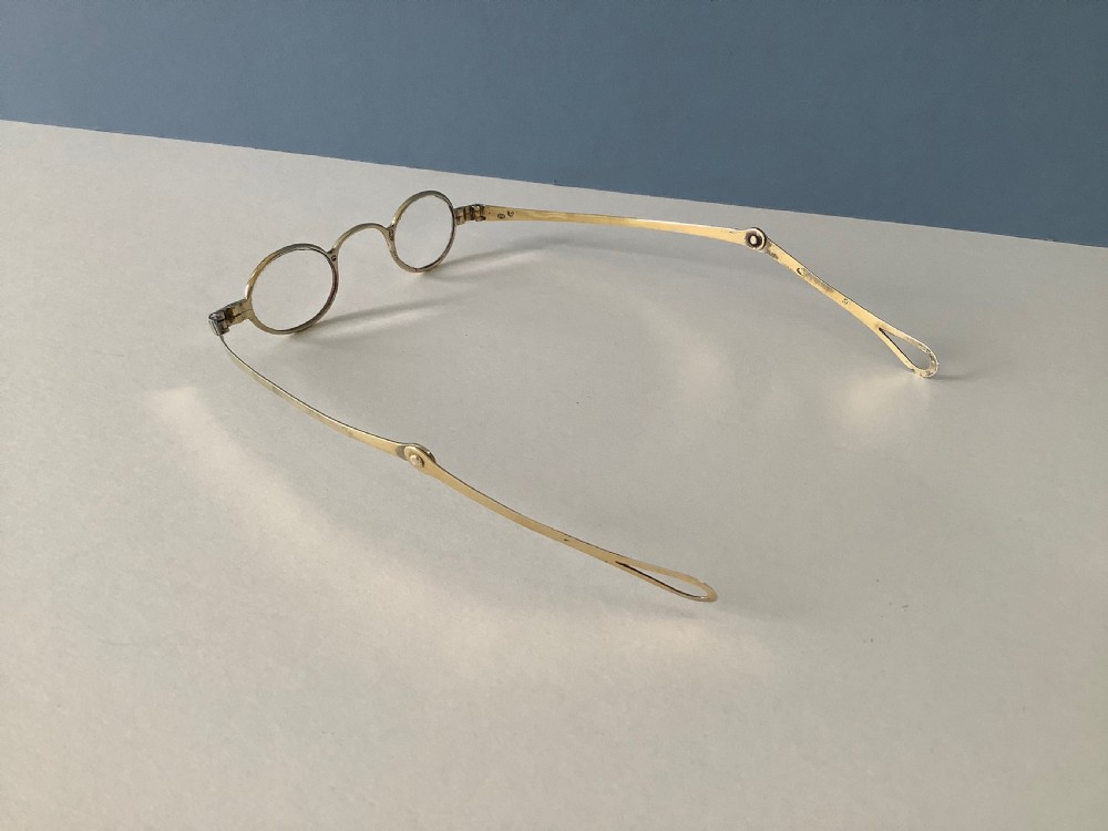 Antique Georgian Silver Wig Spectacles