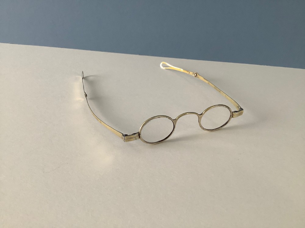 Antique Georgian Silver Wig Spectacles View II