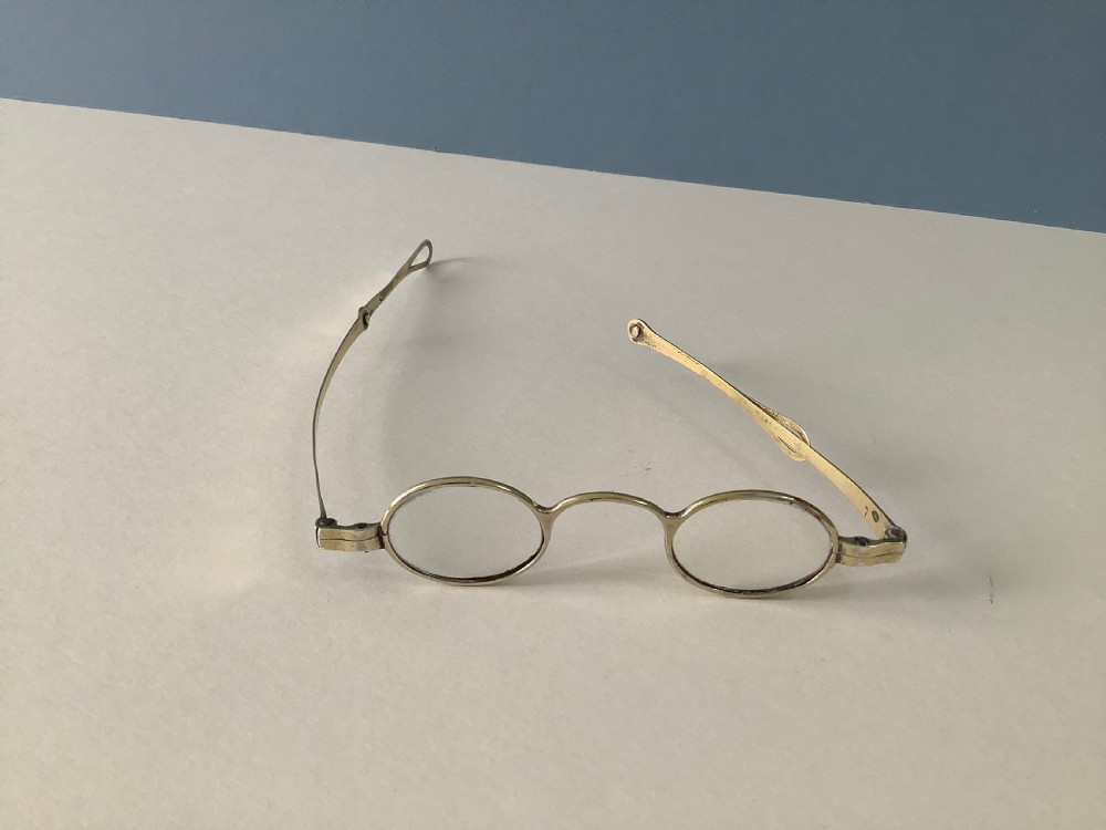Antique Georgian Silver Wig Spectacles View III