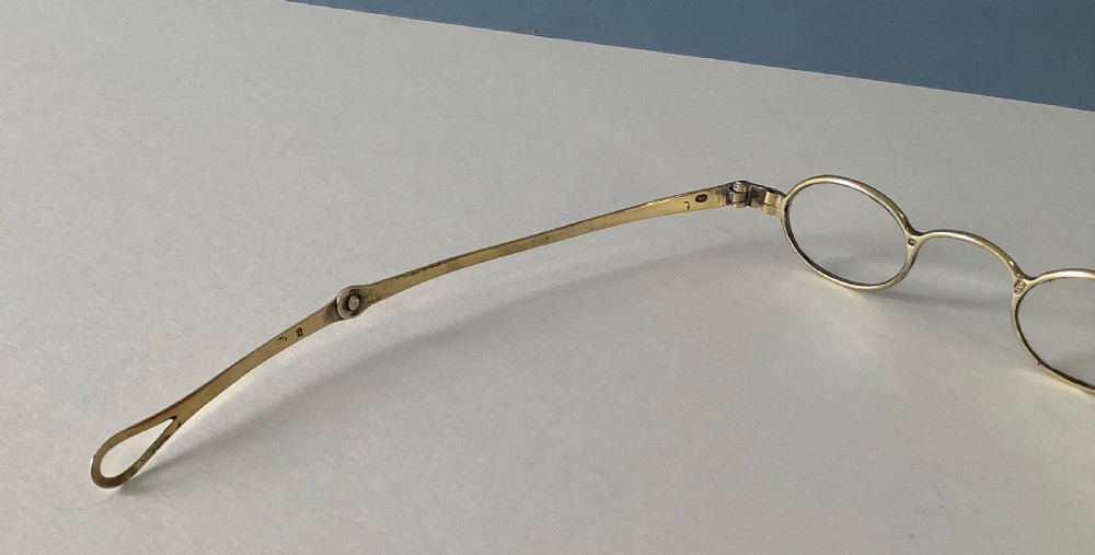 Antique Georgian Silver Wig Spectacles View V