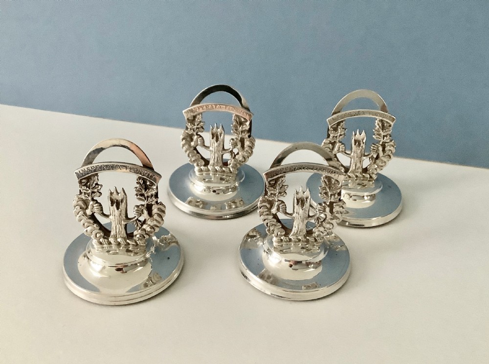 Solid Silver Menu Holders View II