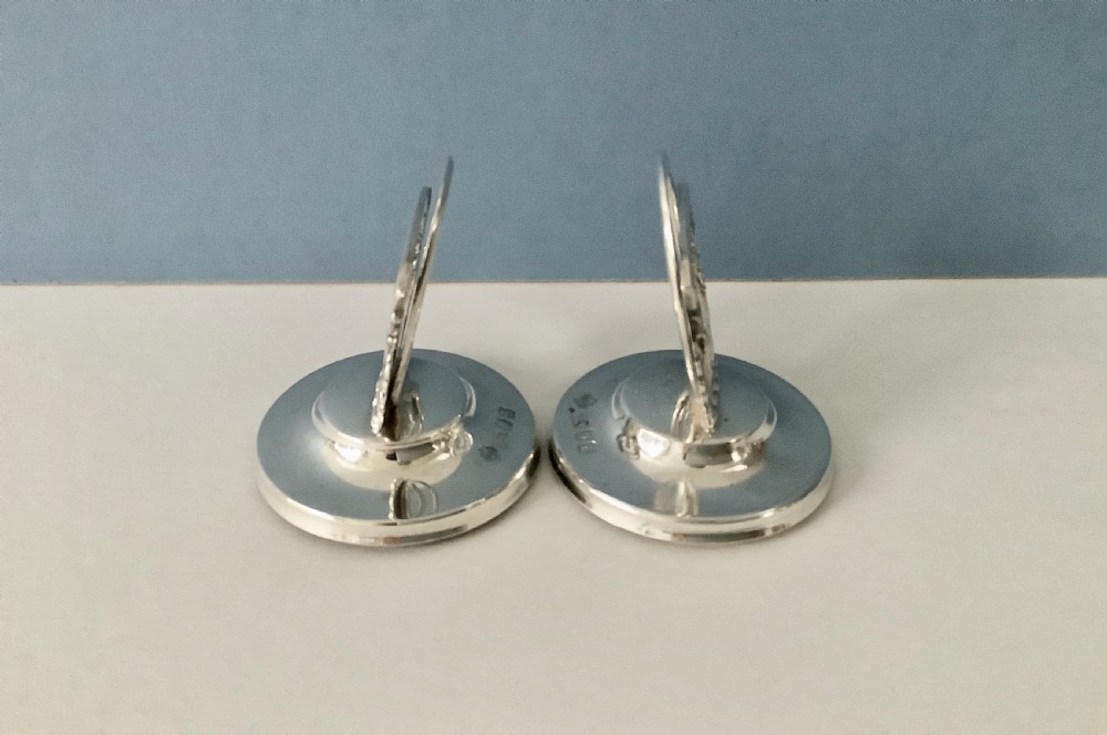 Solid Silver Menu Holders View IV