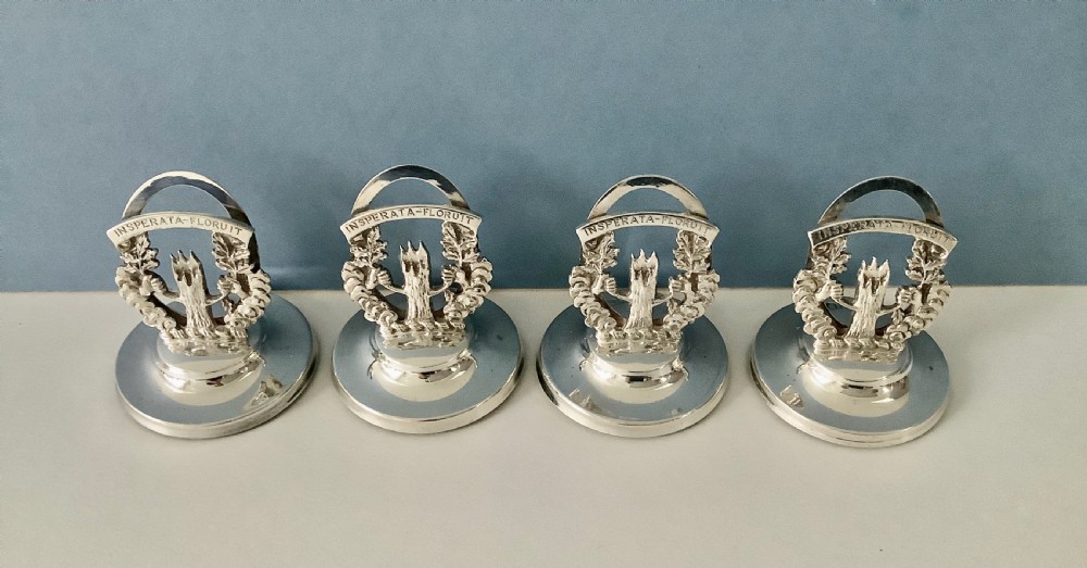 Solid Silver Menu Holders View VI