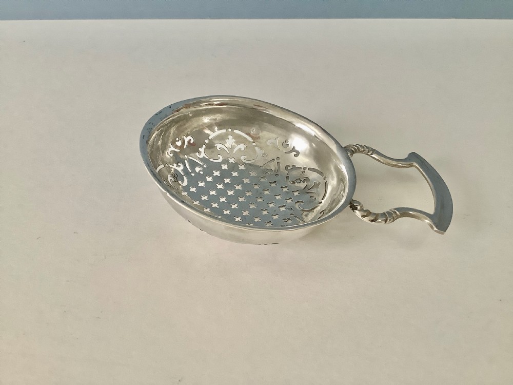 Antique George II Silver Lemon Strainer View II