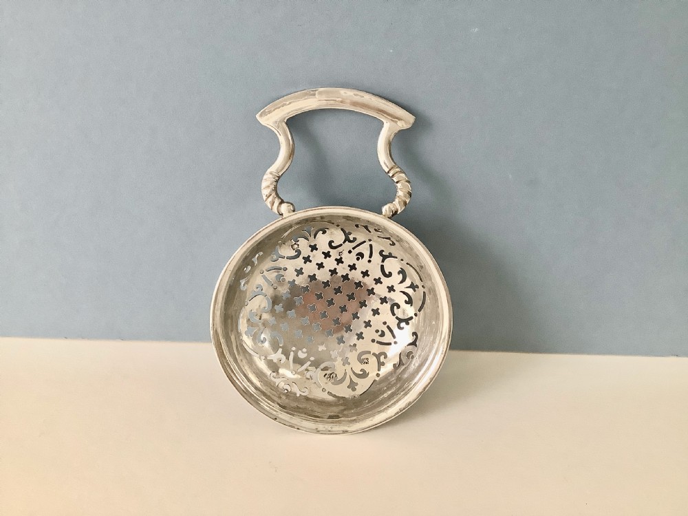 Antique George II Silver Lemon Strainer View V