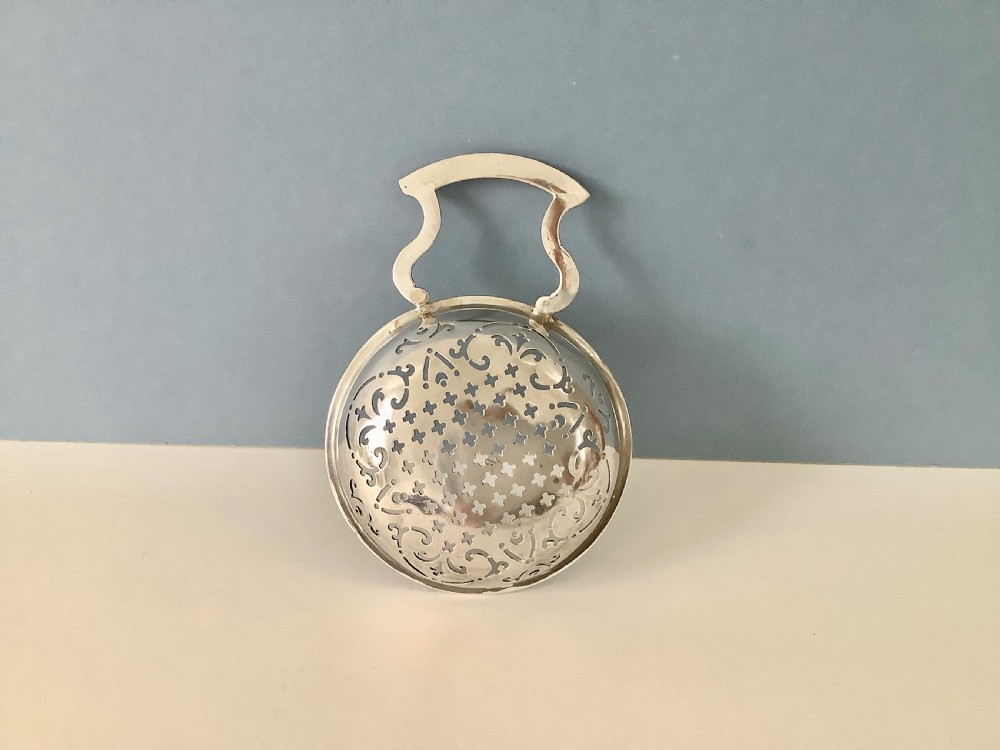 Antique George II Silver Lemon Strainer View VI