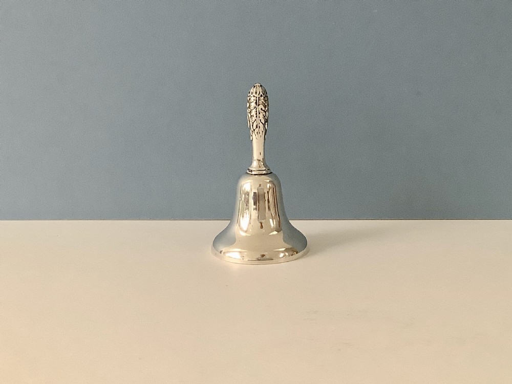 Antique Victorian Solid Silver Table Bell View III