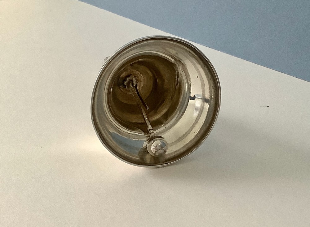 Antique Victorian Solid Silver Table Bell View IV