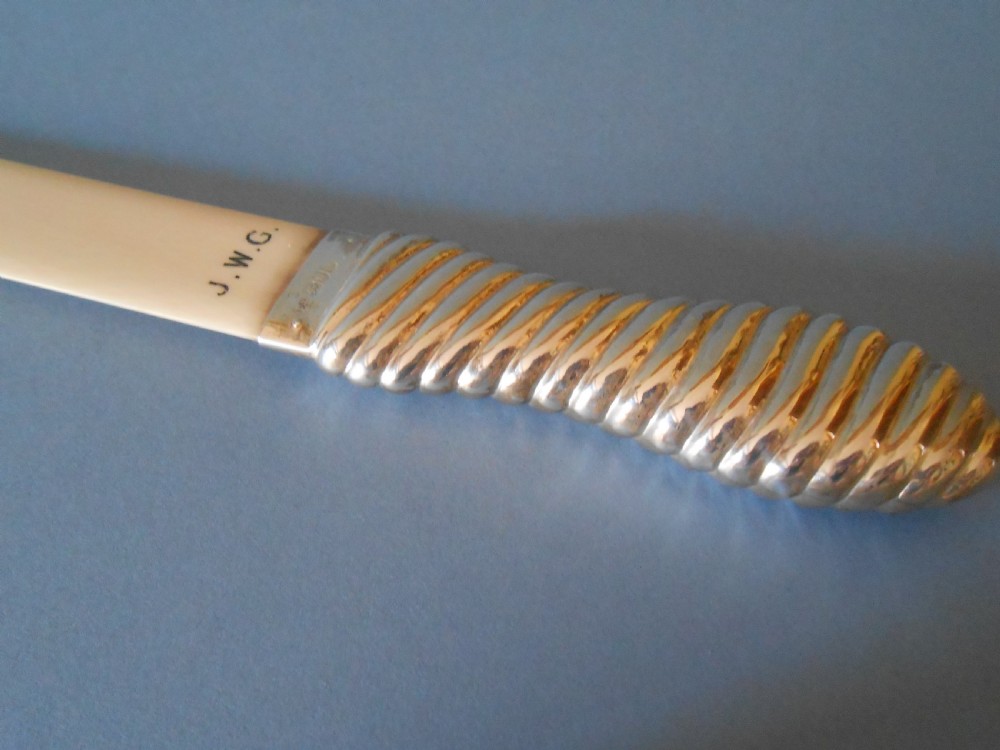 Antique Edwardian Silver Handled Page Turner View IV