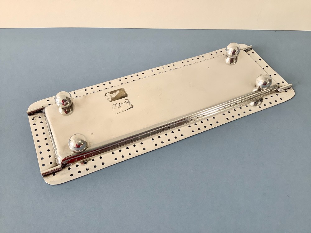 Antique Victorian Solid Silver Cribbage Board View VIII