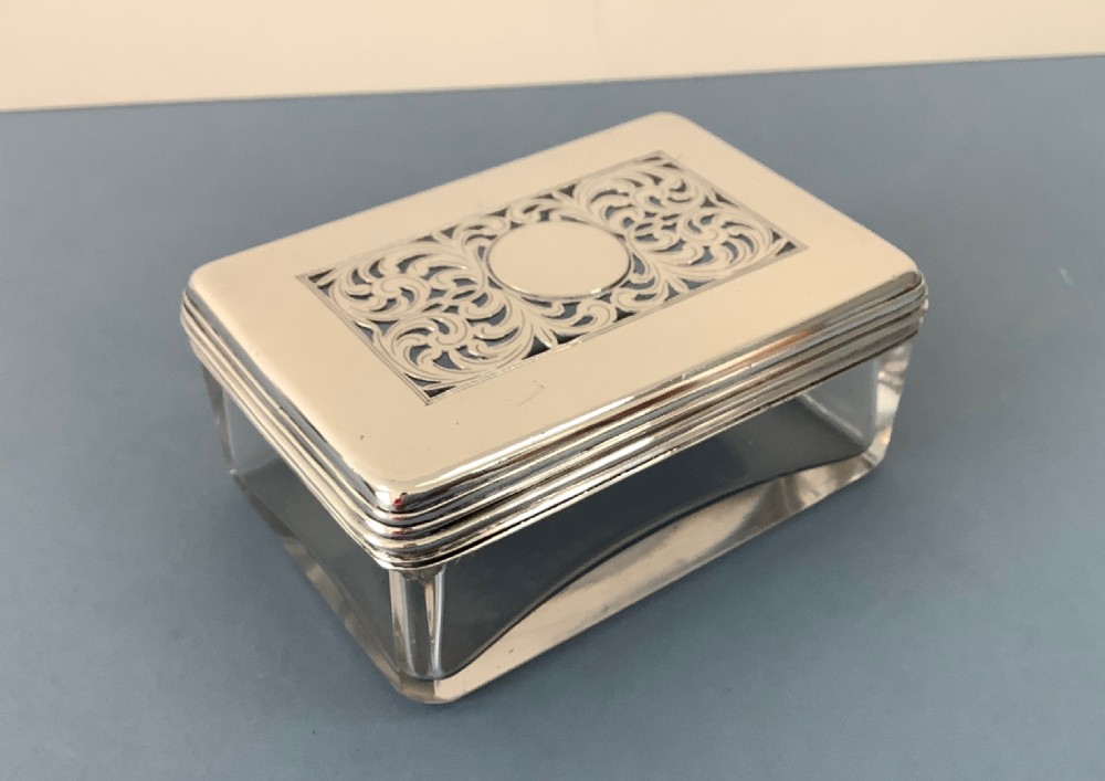 Antique Georgian Silver Pot Pourri Box View III
