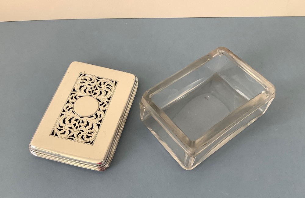 Antique Georgian Silver Pot Pourri Box View IV
