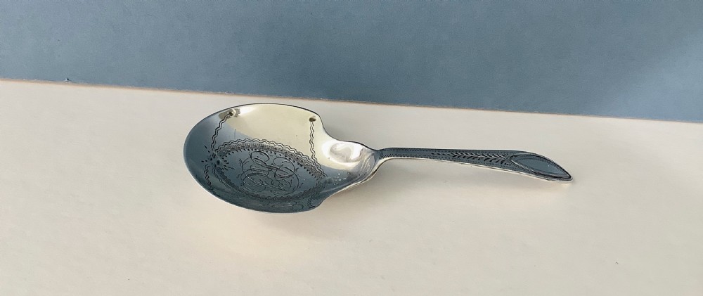 Antique George III Silver Caddy Spoon View V
