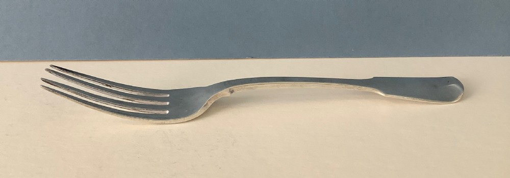 Set of Twelve York Silver Dinner Forks 1836 View V