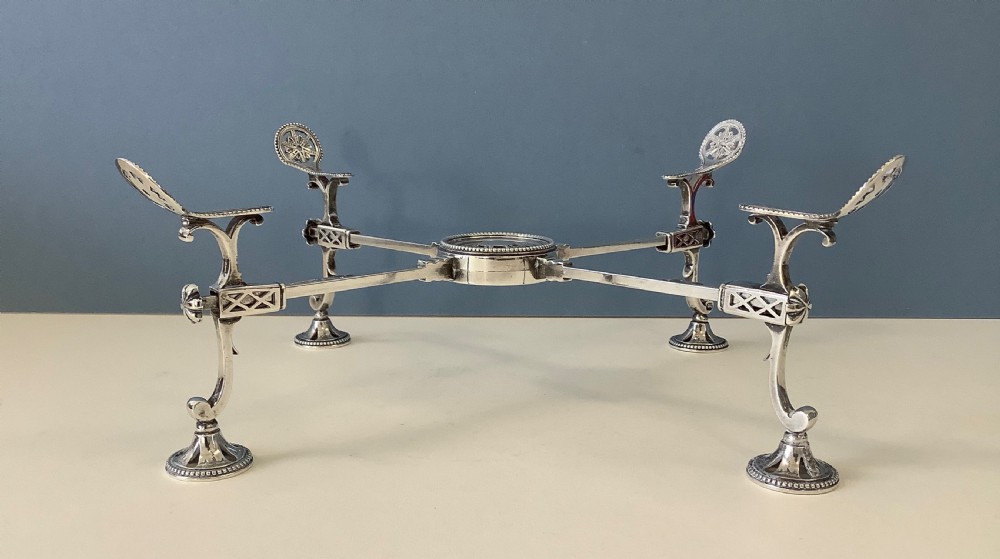 Antique Georgian Silver Dish Cross View III