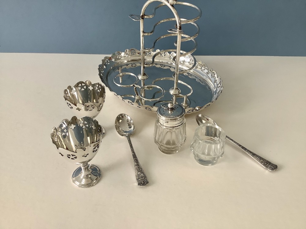 Antique Victorian Silver Egg Cruet View III